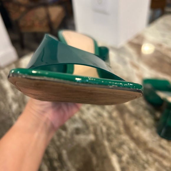 Zara Deep Green Open-Toe Heels, size 37. Have wear but overall GUC - Picture 6 of 8